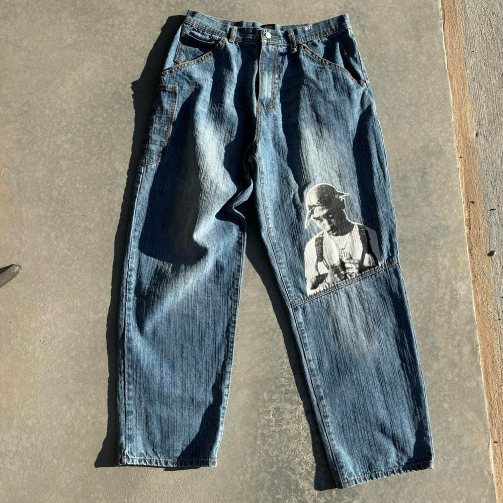 Unique Graphic Denim Jeans